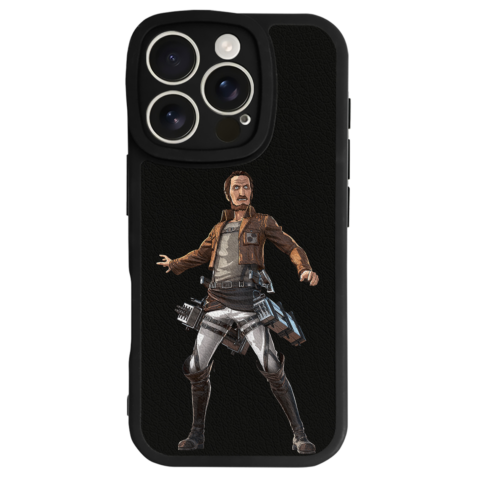 （画像用） 進撃の巨人 Attack on Titan 【iPhone 16シリーズ対応】シリコンスマホケース（レザー調） 材質：シリコン
